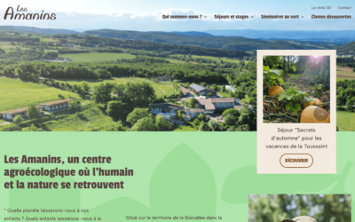 Un nouveau site internet pour les Amanins