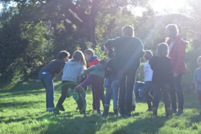 Séjour automne - Jeu en groupe